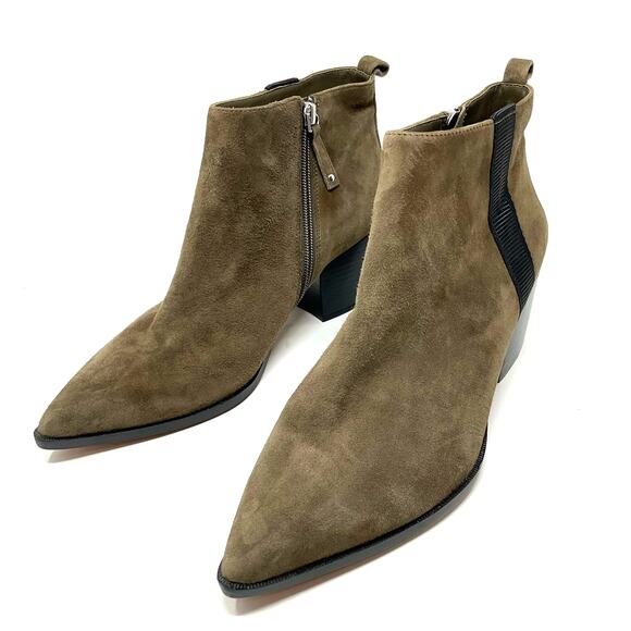 Linea Paolo Sevilla II Bootie Brown Suede Ankle Boots - Picture 9 of 12